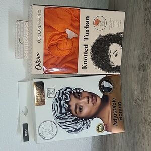 Knotted Turban and Adjustable Bonnet